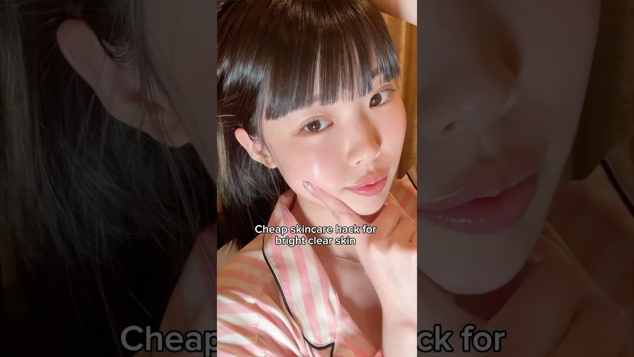 Cheap and EASY skincare hack for brighter skin 🍚✨ #koreanskincare #skincarehacks #thefaceshop