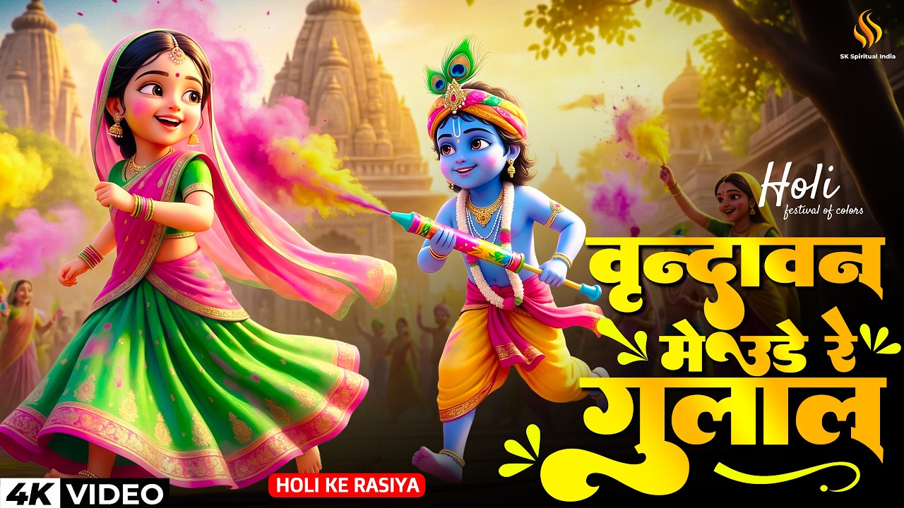 होली खेल रहे बाँके बिहारी ❤️ | वृंदावन में रंग बरसे | Holi Special Bhajan #bhajan #bhakti #rambhajan