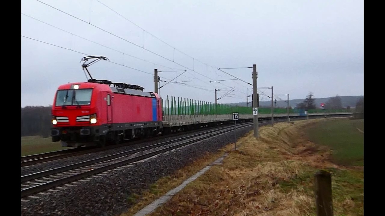 193 308 mit Rungenwagen in Schönbach
