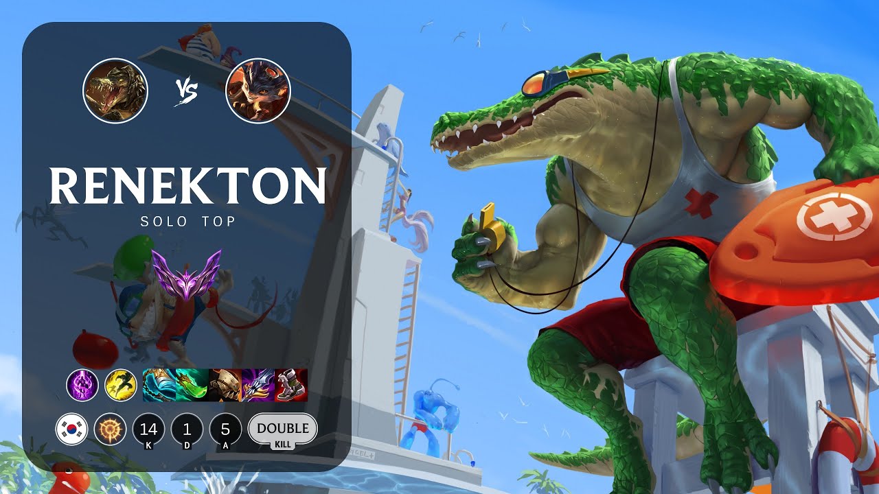 Renekton Top vs Rumble - KR Master Patch 14.1