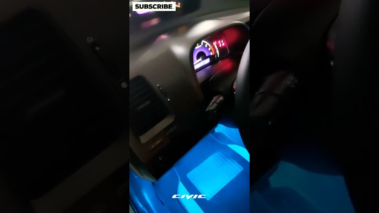 HONDA CIVIC 2008 INTERIOR LED LIGHTS #shorts