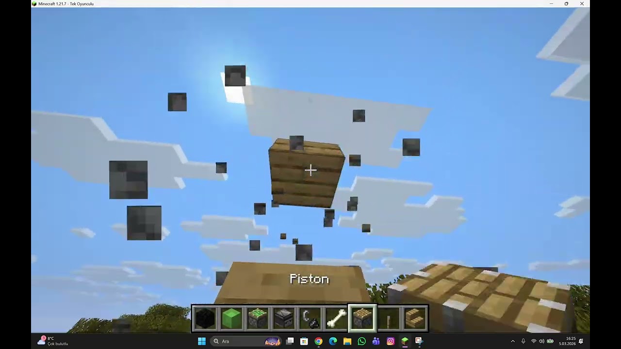 minecraft ta nasıl roket yapılır