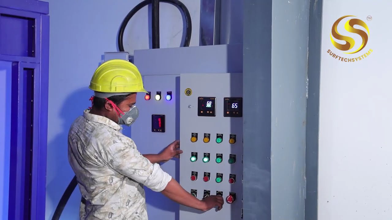 Conveyorized Powder Coating Plant for the aluminium die casting and aluminium flyers manufacturer.