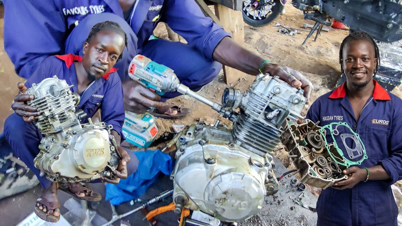 Welding the Sprocket Destroyed the Engine Case! TVS HLX Rebuild