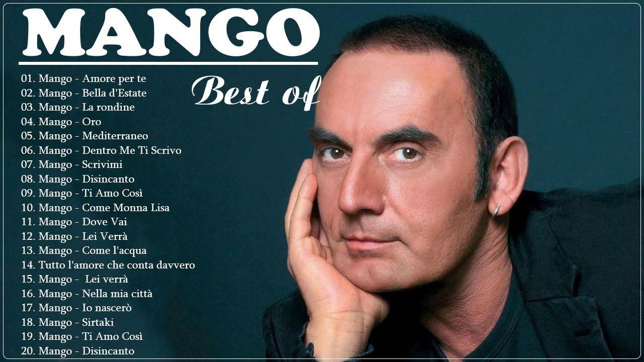 Mango canzone nuova 2026 - il meglio di Mango - The best of Mango live