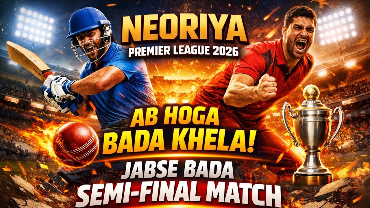 Neoriya Premier League 2026 | Sabse Bada Semi-Final Match 🔥 Ab Hoga Bada Khela! #theonesports
