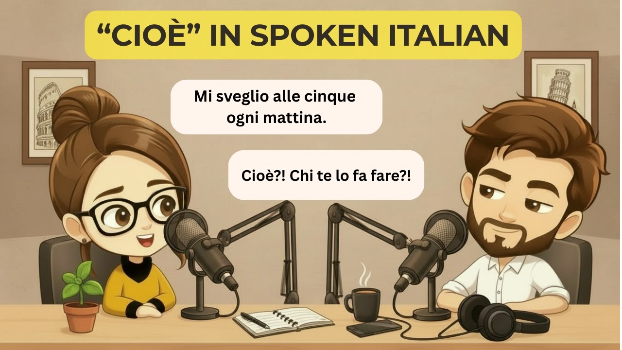 Italian Listening Practice 🇮🇹 Why Italians Say “Cioè” Every 3 Seconds