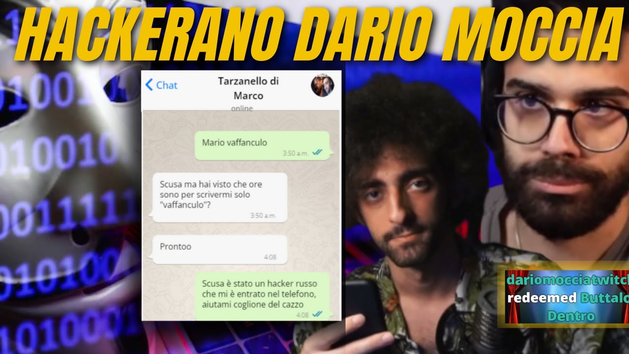 HACKERANO IL TELEFONO A DARIO MOCCIA E LUI CHIEDE AIUTO a MARIO STURNIOLO