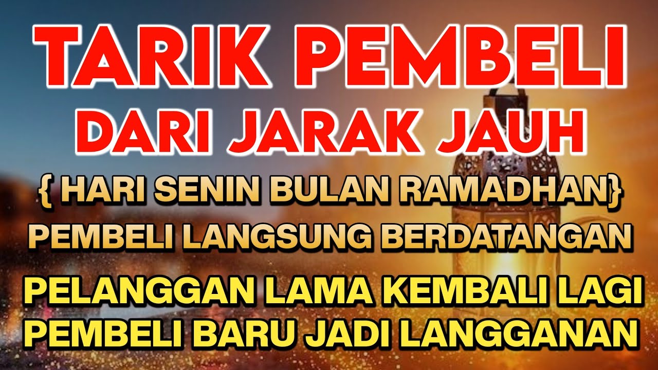BISMILLAH KUNFAYAKUN 🤲🤲 SESEPI APAPUN USAHA,BISA DILARISKAN DENGAN AYAT INI | SEMOGA MENDAPAT BERKAH