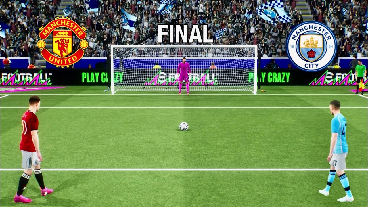 Manchester United vs Manchester City Penalty Shootout | MNB VS MUN | eFootball Gameplay