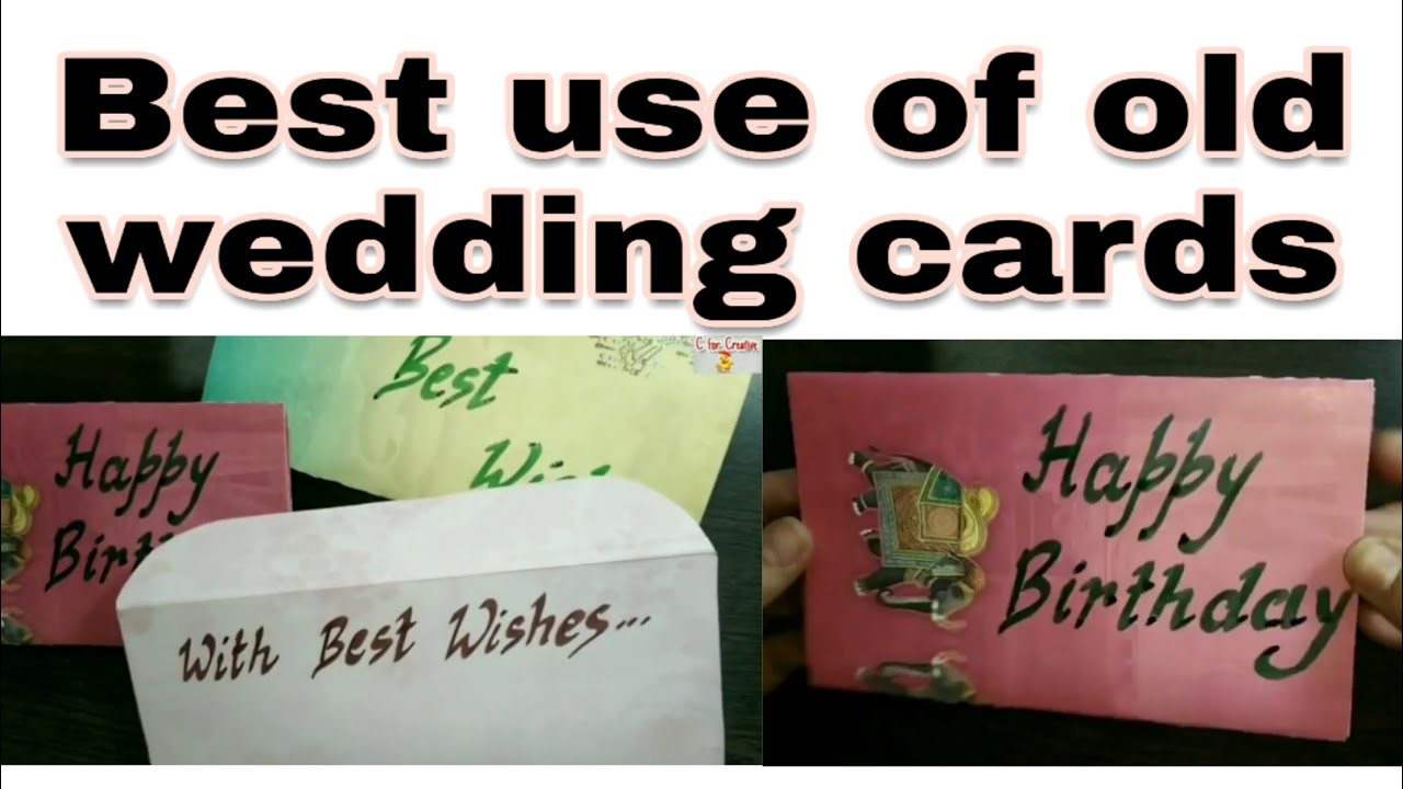 Best use of old wedding cards | Reuse of old invitation cards | Wedding cards diy | C for Creative