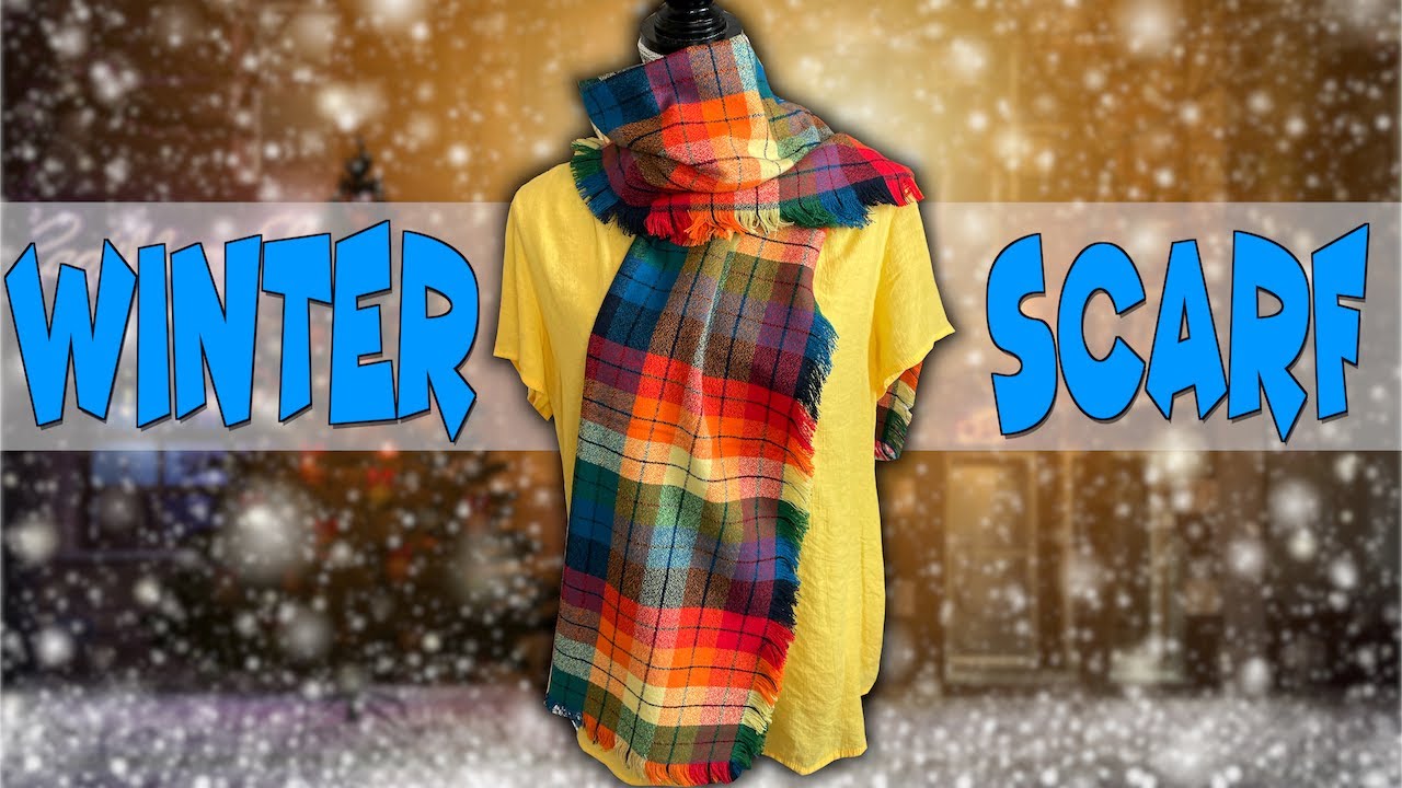 Easy Winter Scarf | The Sewing Room Channel