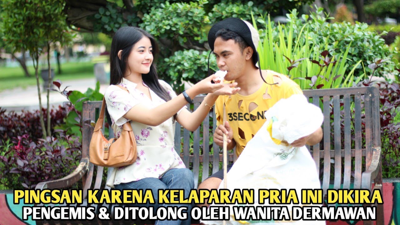 PINGSAN KARENA KELAPARAN PRIA INI DIKIRA PENGEMIS & DITOLONG OLEH WANITA DERMAWAN, SAAT TAU TERNYATA