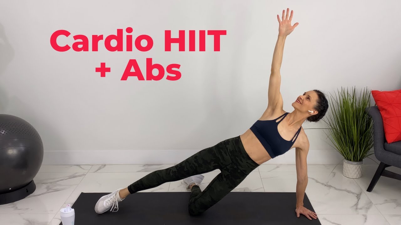 Тренировка после родов / 20 минут кардио HIIT + 10 минут на пресс / Диастаз прямых мышц живота и ...