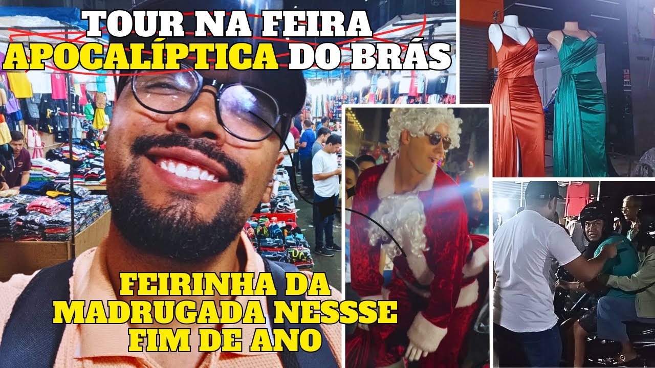 BRÁS NO CAOS DE NATAL 😱🔥 ROUPAS BARATAS, PAPAI NOEL DANÇANDO E ATÉ BRIGA!