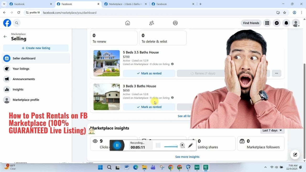 No More “Take Action” Error! Post Rentals on FB 100% Success