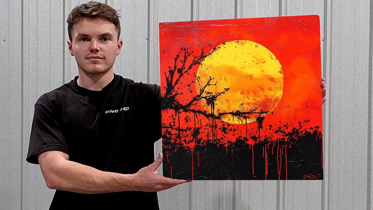 Making A Paintball Sunset Metal Print