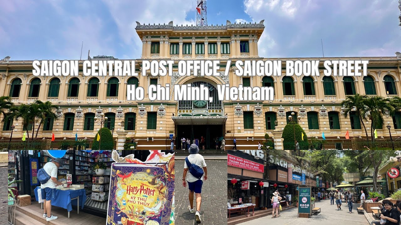 Walking Tour: Saigon Central Post Office & Book Street, HCM Vietnam ll by: Stanlig Films