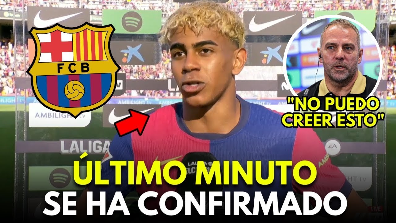 &iexcl;URGENTE! &iexcl;YAMAL ACABA DE PARALIZAR EL MUNDO DEL F&Uacute;TBOL! NOTICIAS DE BARCELONA