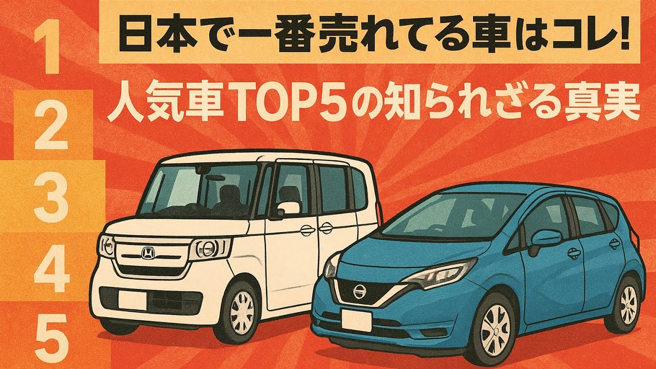 日本で一番売れてる車はコレ！人気車TOP5の知られざる真実