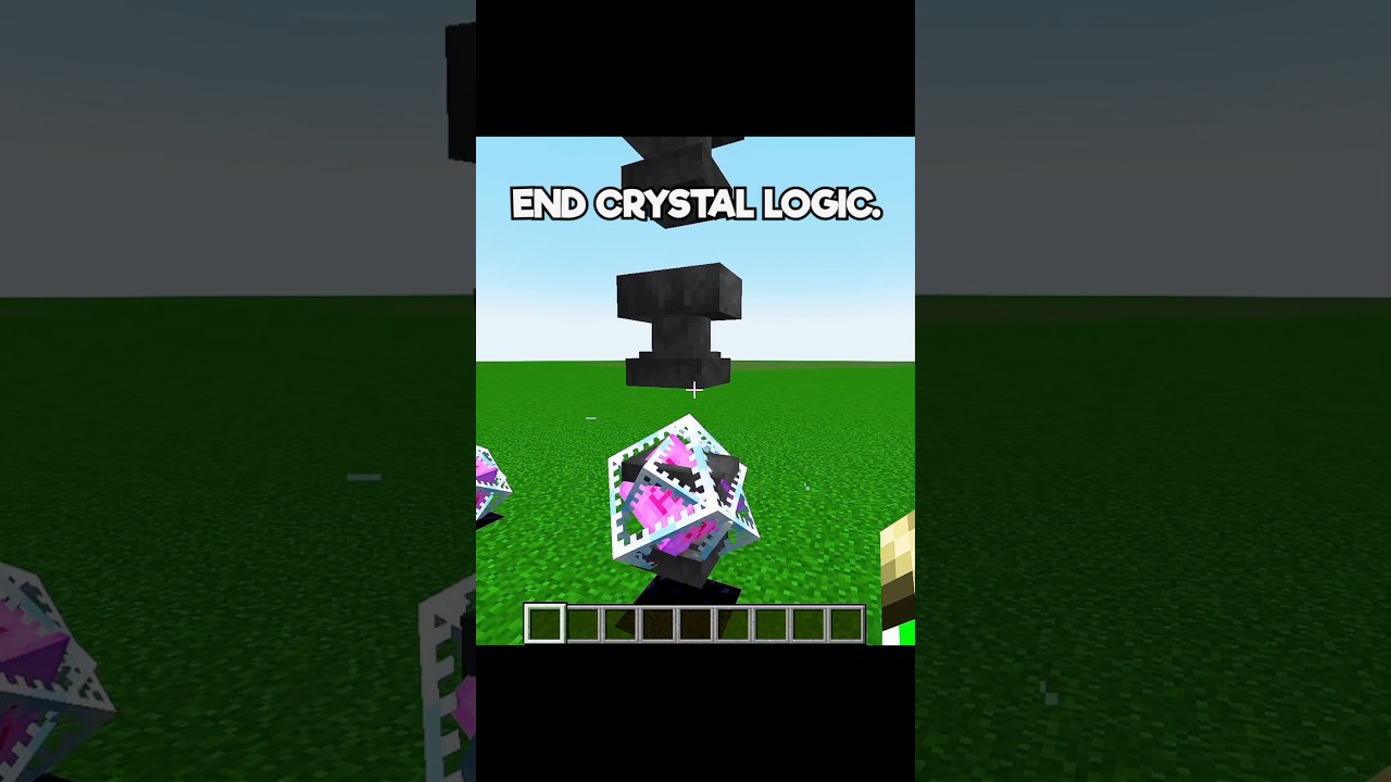 End crystal logic🔮...(minecraft logic) #minecraft #shorts