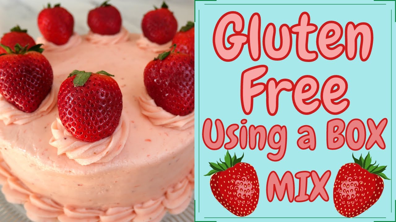 Gluten Free Strawberry Cake using a box mix! (Cake mix hack)