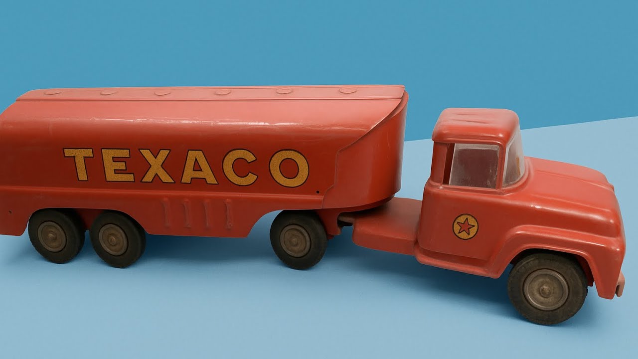 Restoring a Vintage Buddy L Texaco Tanker | ASMR | Sandblasting & Powder Coating Transformation