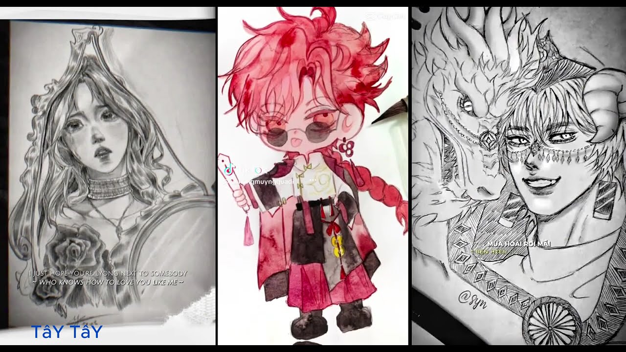 [ TIKTOK Tranh vẽ ]Tổng hợp tranh vẽ lượm dạo tháng 2/ 그림 2 말.