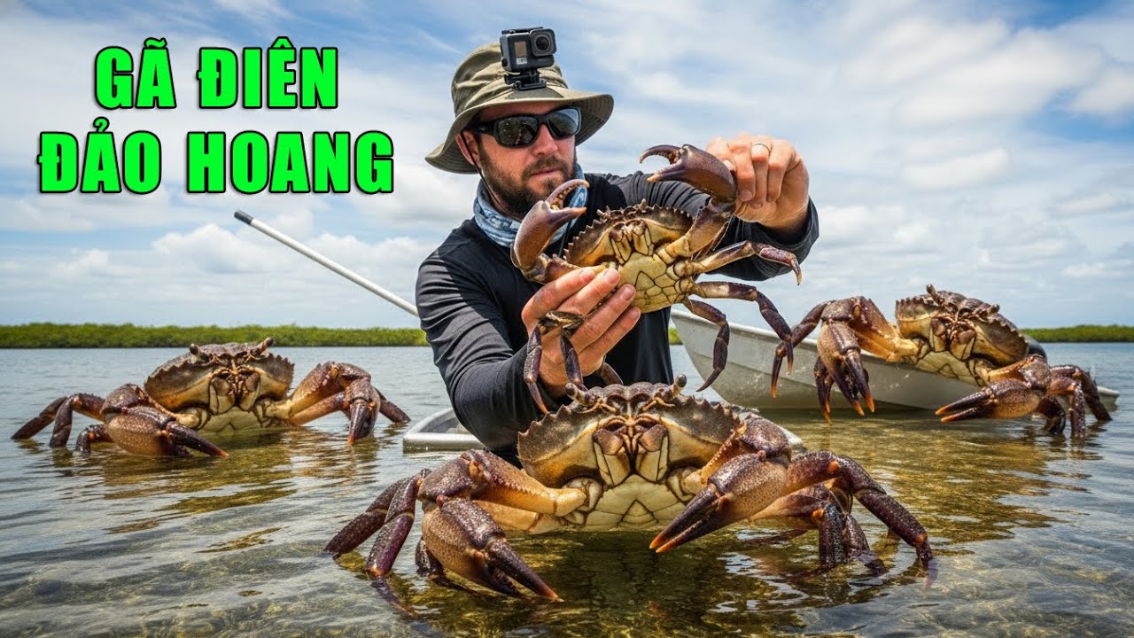 Gã Điên Đảo Hoang - Ăn Sáng Bằng Hàu, Bắt Sống 3 Tôm Hùm, Đói Lại Nướng Cá Song Cực Đỉnh!