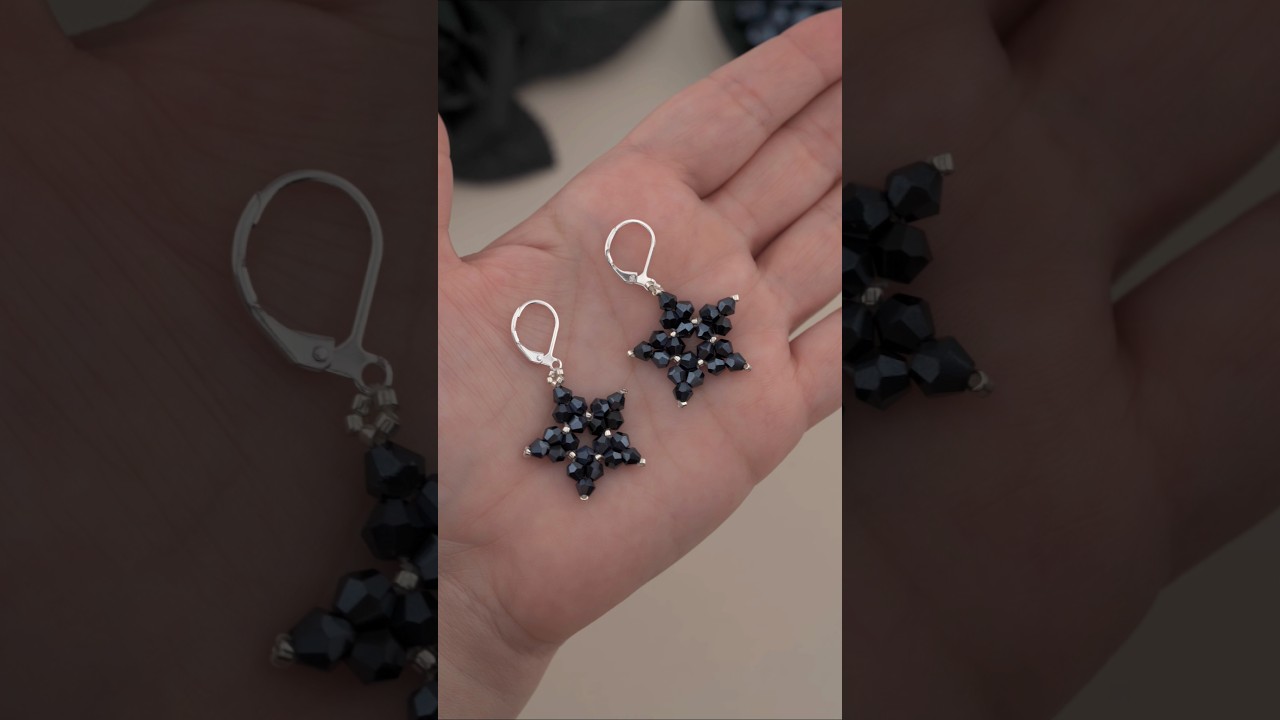This Beading Trick Creates Perfect Star Shapes Every Time #beading #tutorial #diycraft #earrings