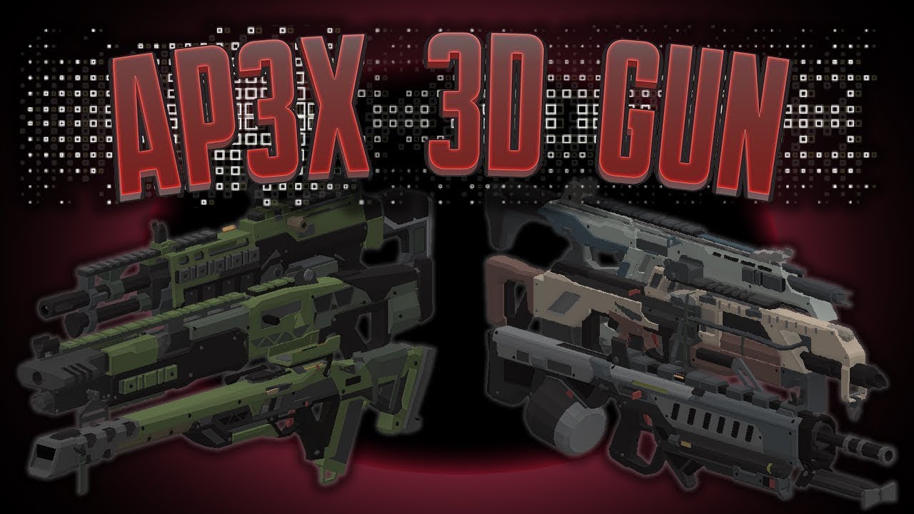 AP3X 3D GUN 1.0.1| Minecraft Addon