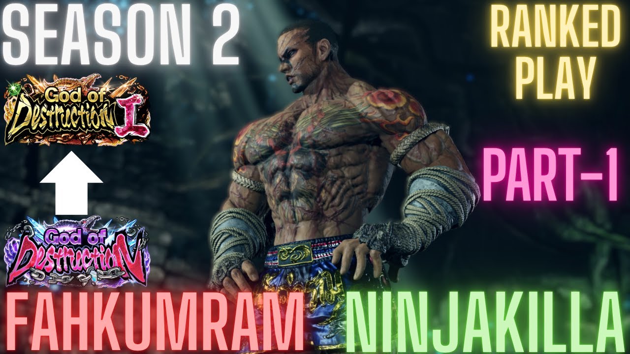 Tekken 8 | NinjaKilla (Fahkumram) God of Destruction to God 1 Part-1 Ranked Play