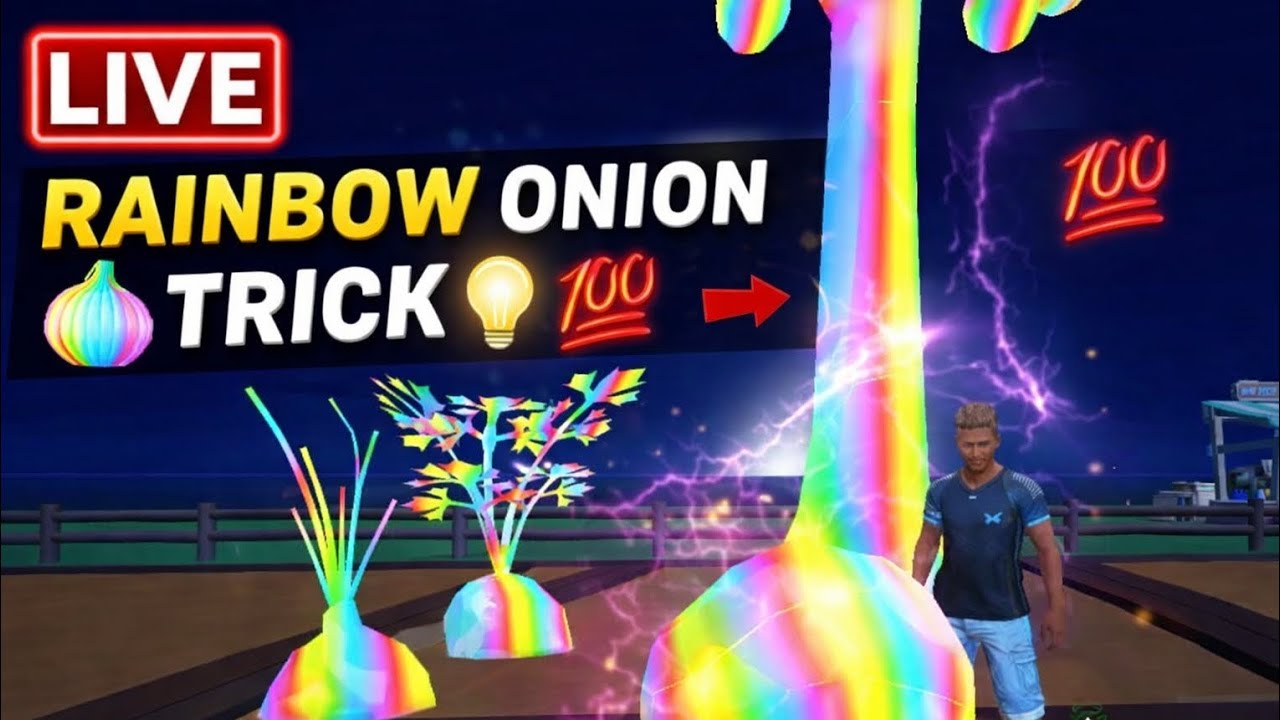 Live rainbow onion 🧅 trick 💡| free garden new rainbow gilich 💯
