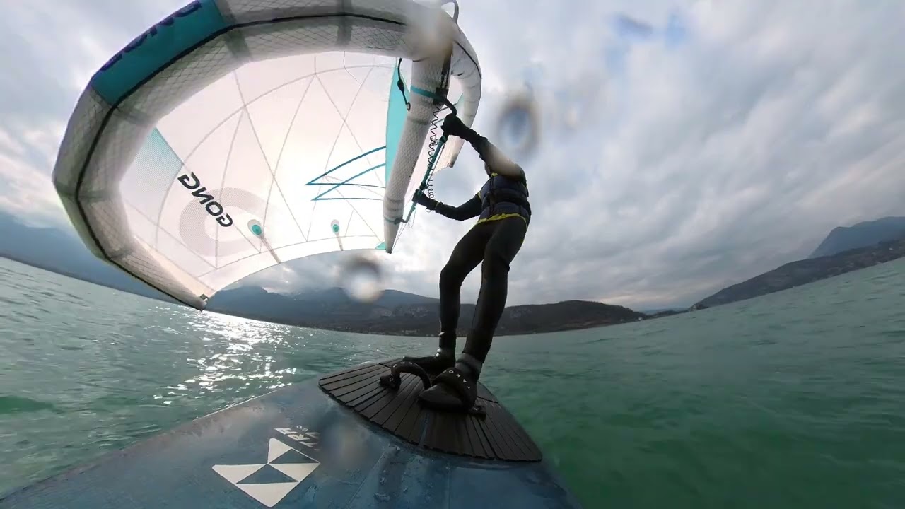 Wingfoil Light wind Lac d'Annecy Février 26