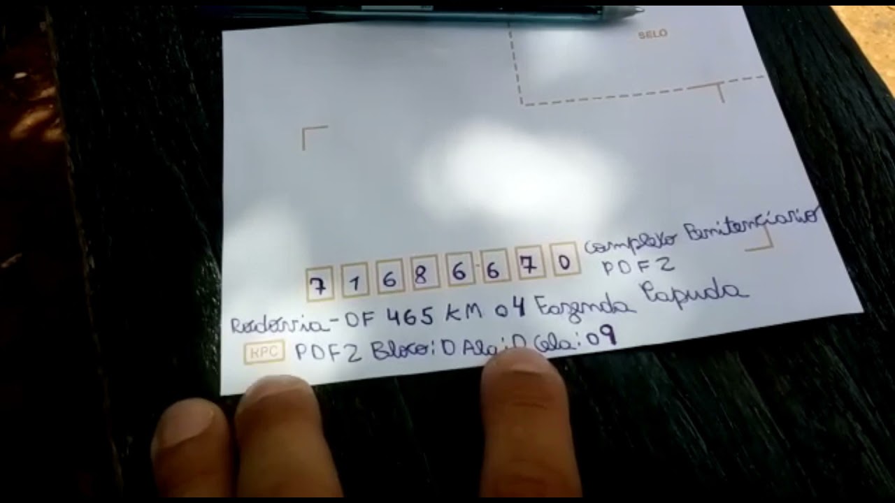 Como enviar cartas - Complexo Penitenciário da Papuda PDF 2