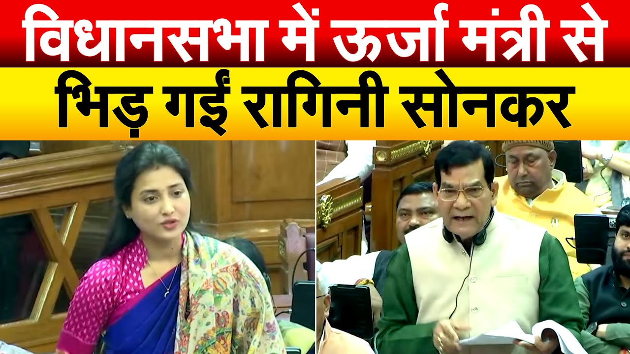 Ragini Sonkar Speech | विधानसभा में ऊर्जा मंत्री से भिड़ गईं Ragini Sonkar | Up Vidhansabha