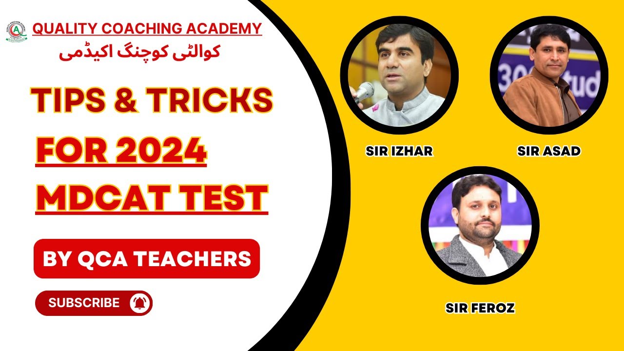 Some TIPS & TRICKS For Upcoming MDCAT Test By Sir Izhar, Sir Asad & Sir Feroz Shah | 2024 Grand Test