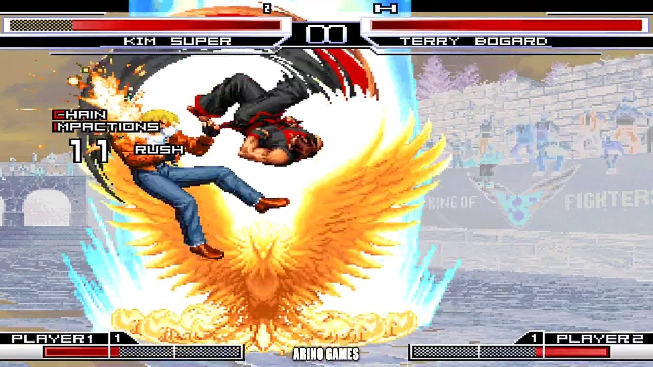 KIM SUPER VS TERRY BOGARD! KOF ARINO GAMES!