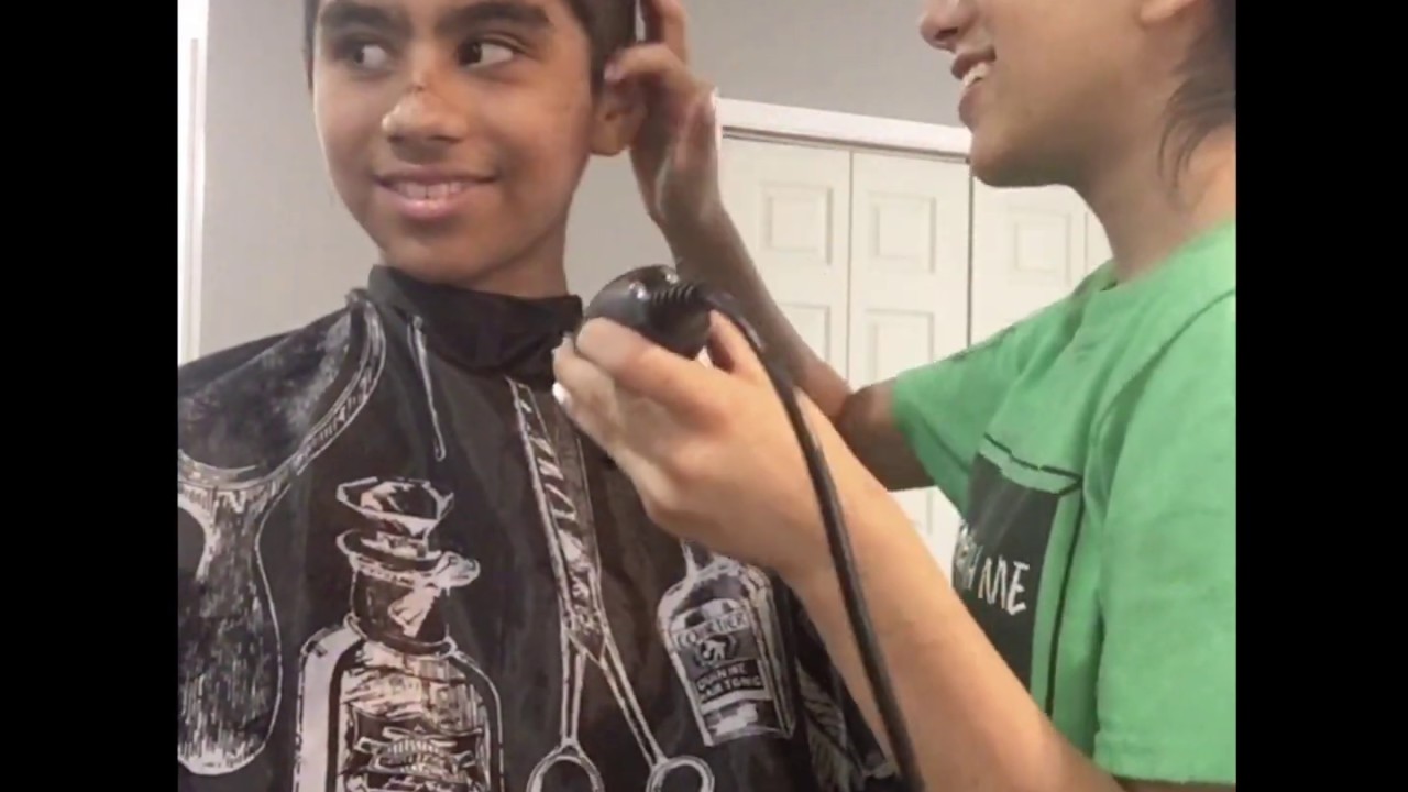 I let my sister shave my head, like all of it!