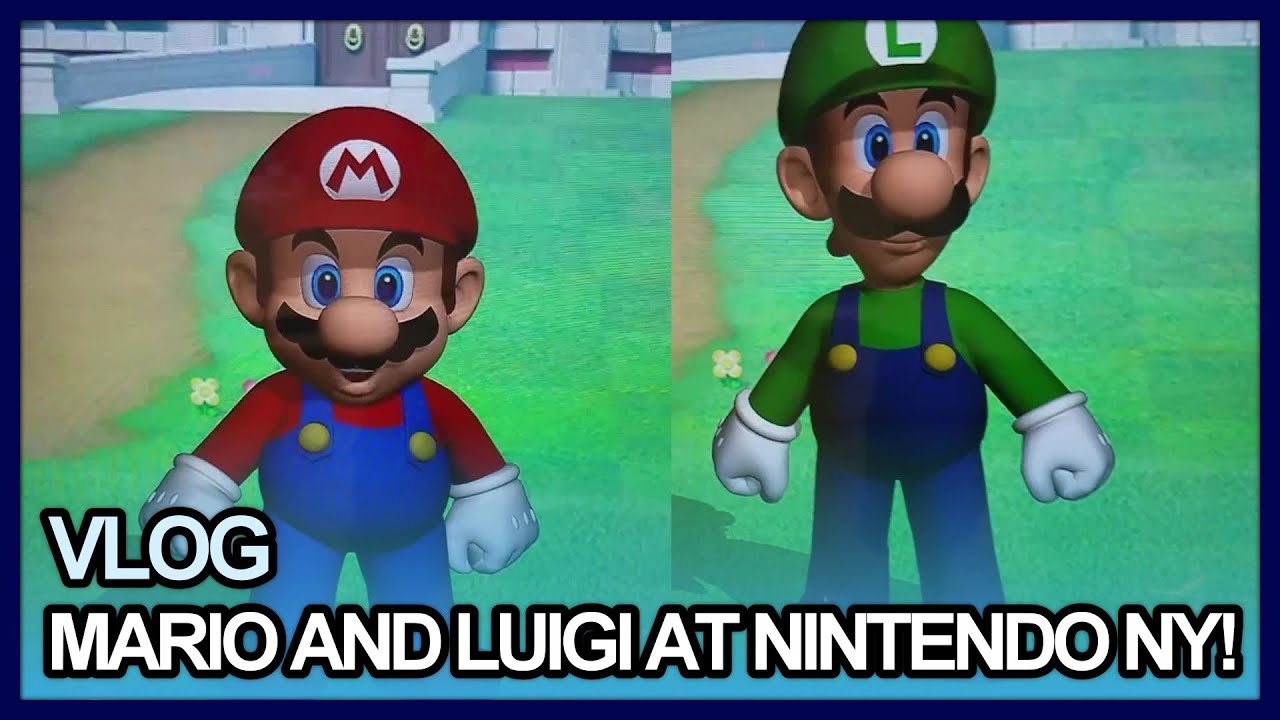 Mario and Luigi at Nintendo NY!