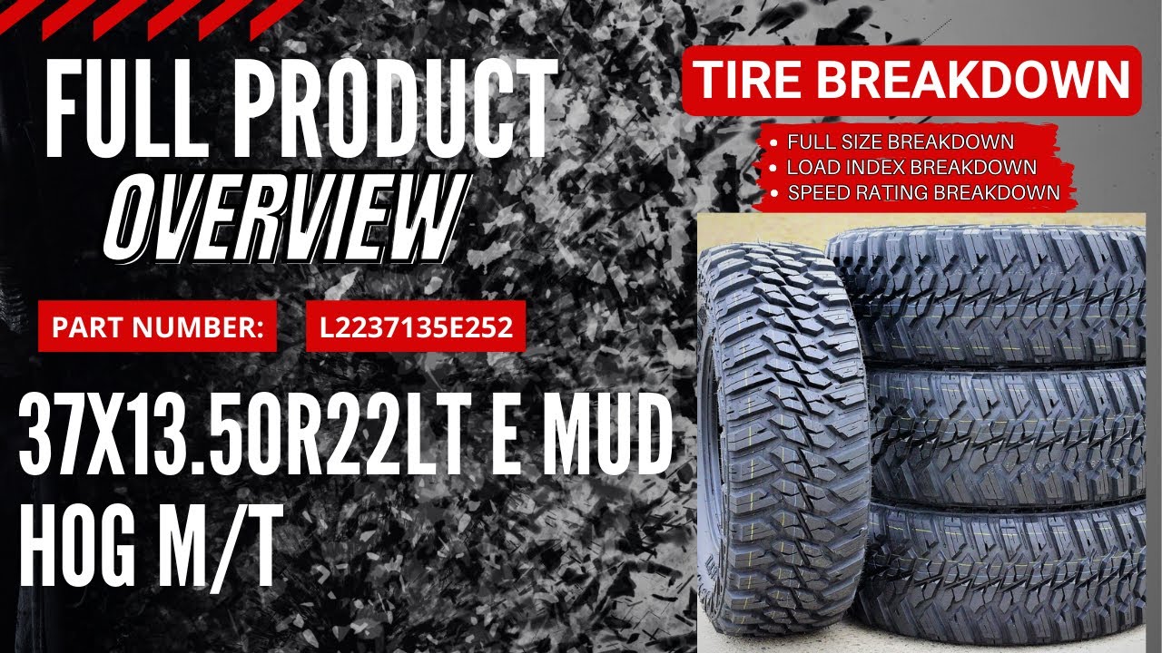 Kanati Mud Hog 37x13.50r22 10 ply - In Depth Overview Part #L2237135E252 and where to get them!