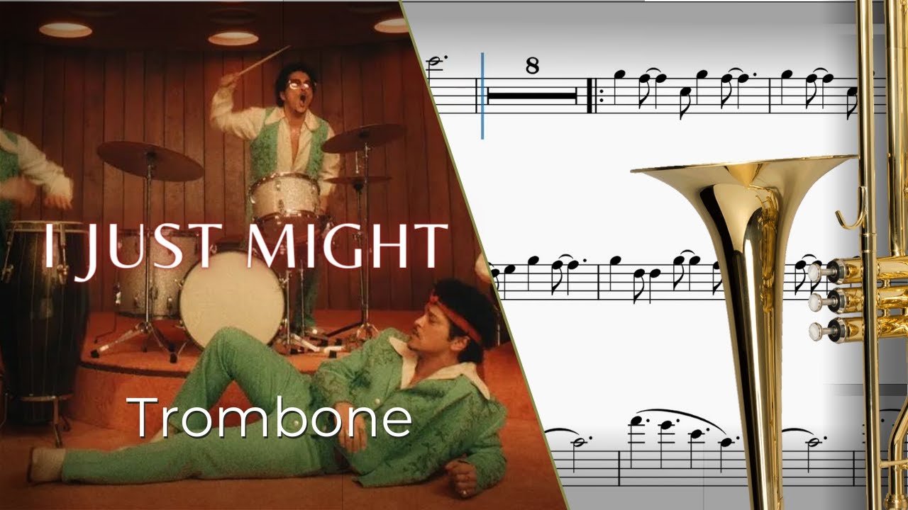 Bruno Mars – I Just Might 🎵 | Trombone Sheet Music (Scrolling Score)