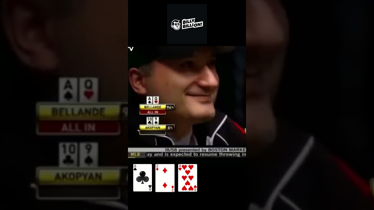 Poker Bad Beat You Won&rsquo;t Believe! Akopian vs Bear 😲🔥 #casino