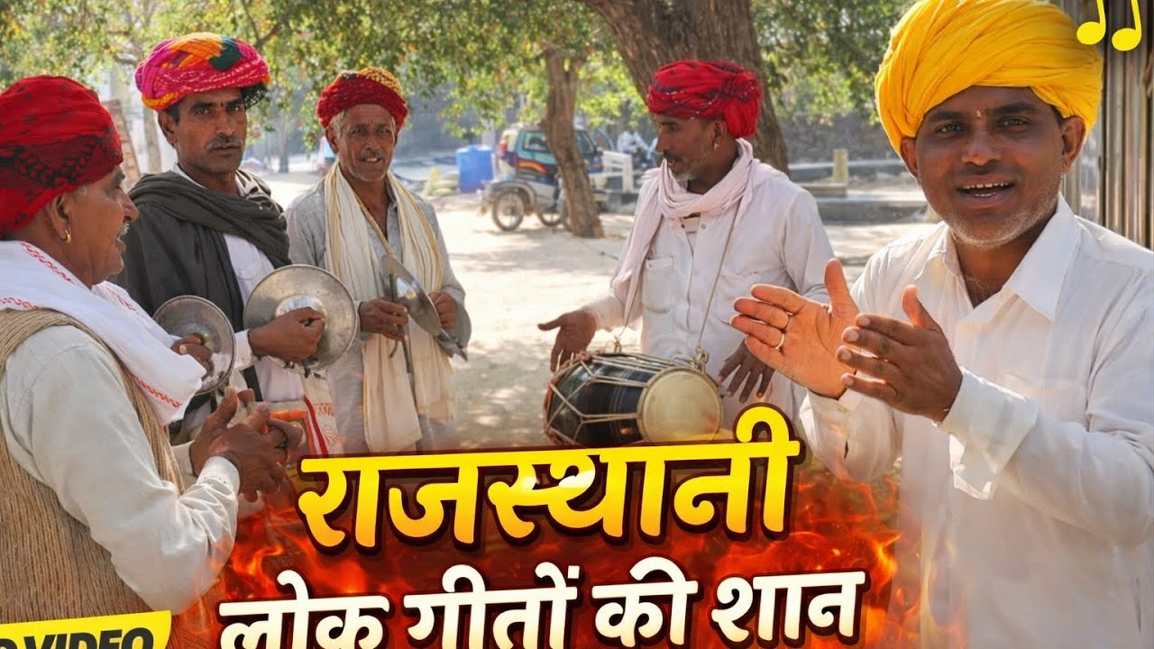 🎵 ढोलक की थाप, मंजीरे की तान 😍राजस्थानी लोक गीतों की शान #village #villagelife #shorts #viral #fyp 