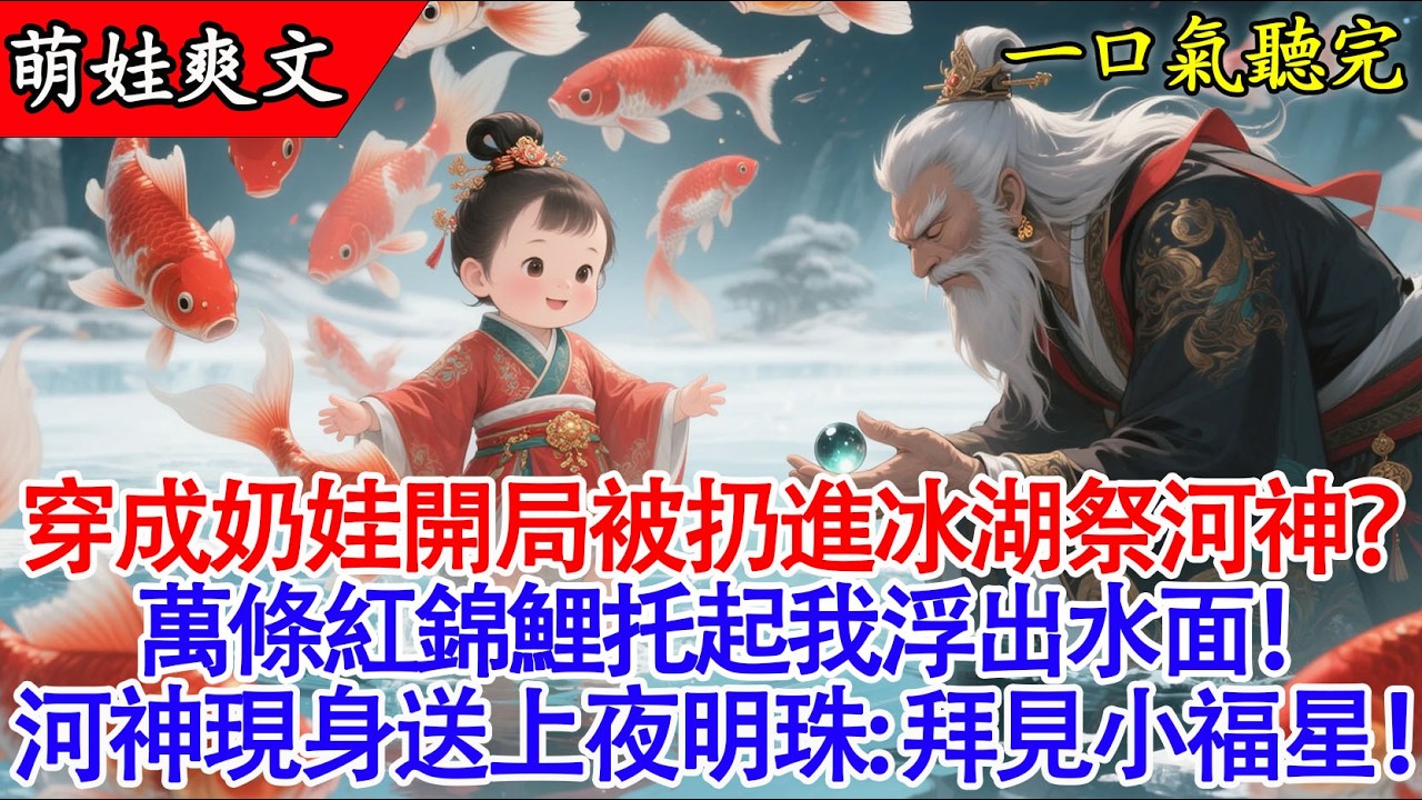 【完結小說】奶娃被扔冰湖祭河神？萬魚搭橋托舉，千年龜神跪拜：這是天道寵兒！村民全嚇傻了！🐢✨#爽文 #有聲書 #萌娃 #團寵 #小說 #原創