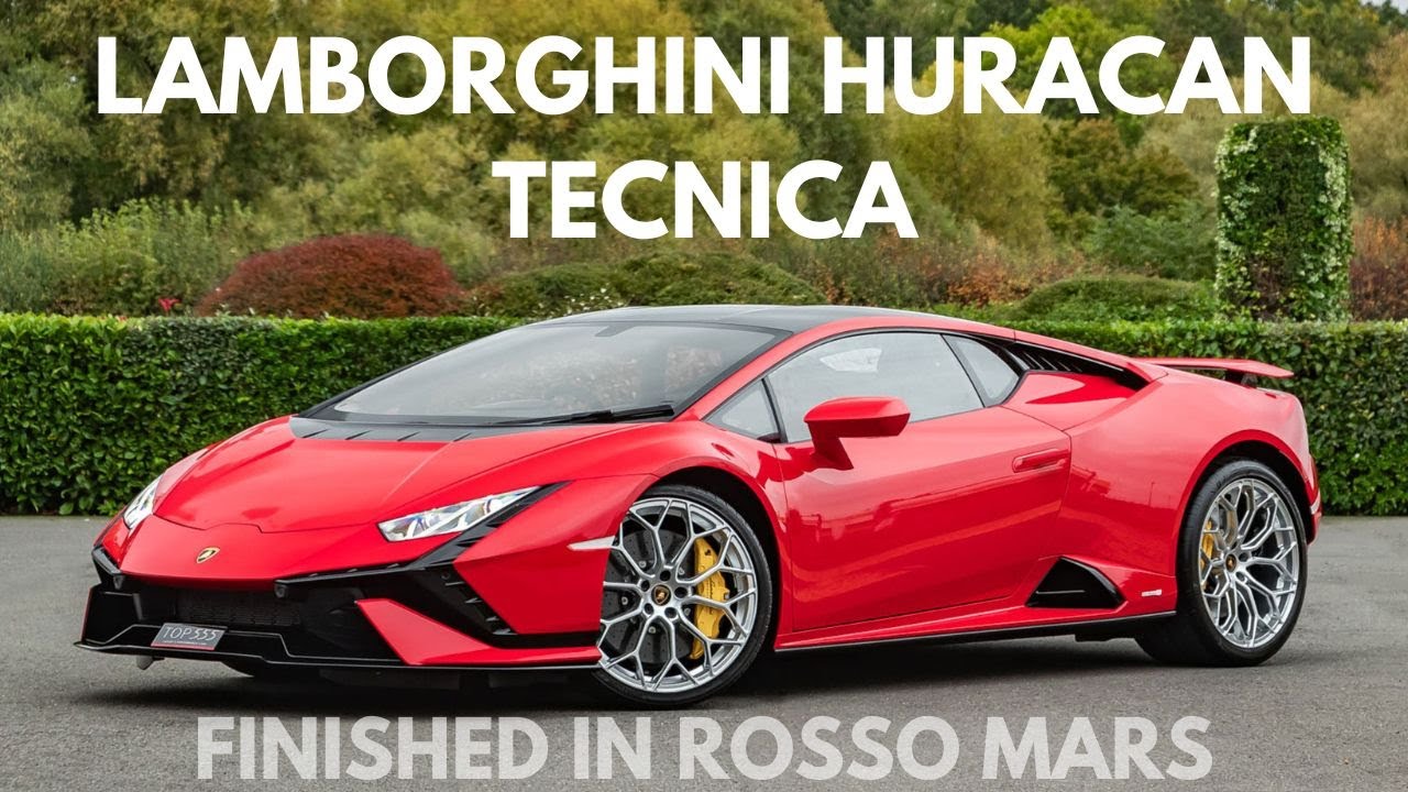 2024 LAMBORGHINI HURACAN TECNICA - ROSSO MARS - TOP 555