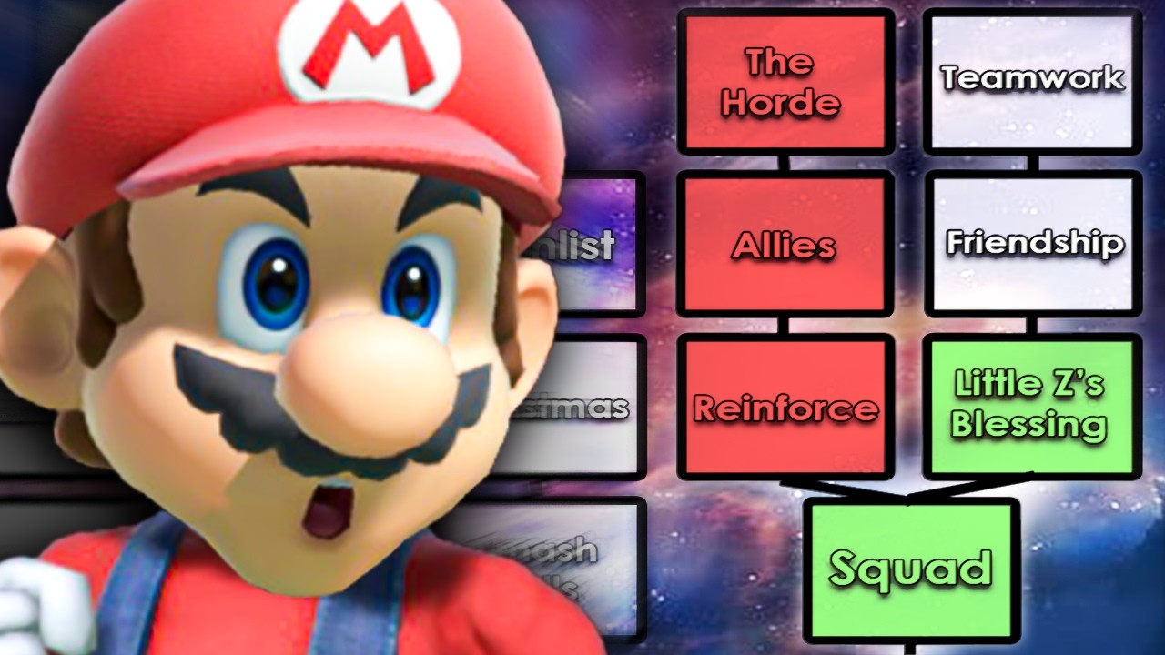 Super Smash Bros с деревом навыков.