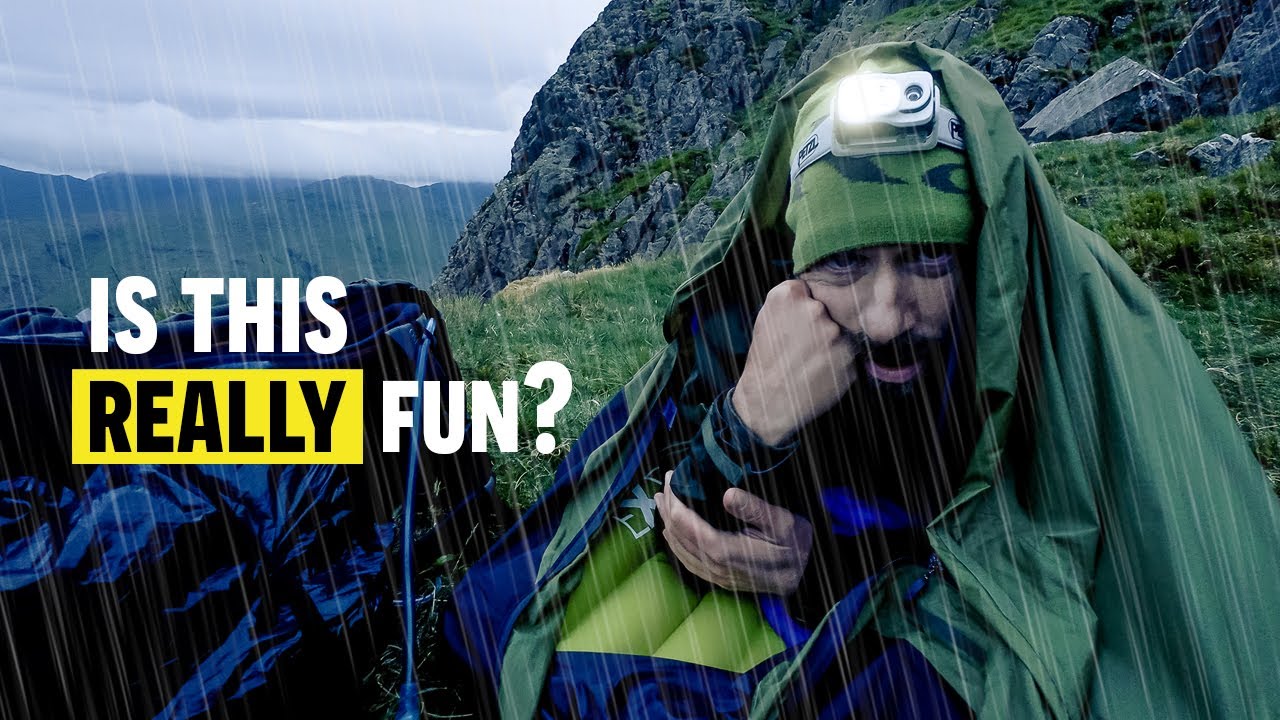 What it's REALLY like to bivvy on a MOUNTAIN in the pouring rain!
