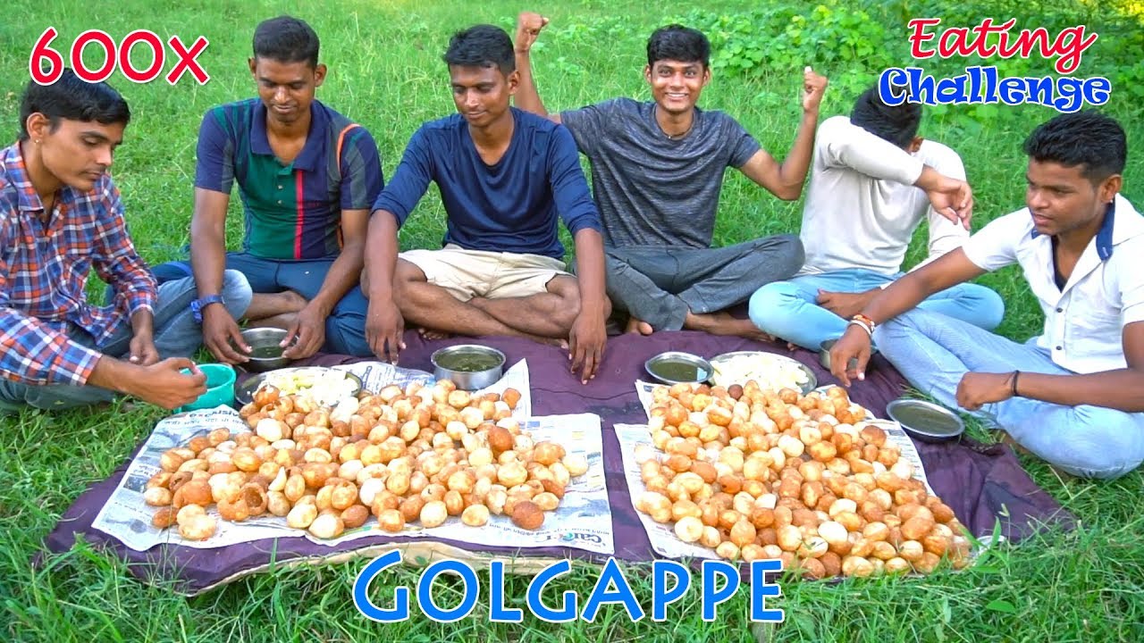 600x Golgappe/Panipuri Eating Challenge | Pani Puri Eating Competition | Food Challenge India