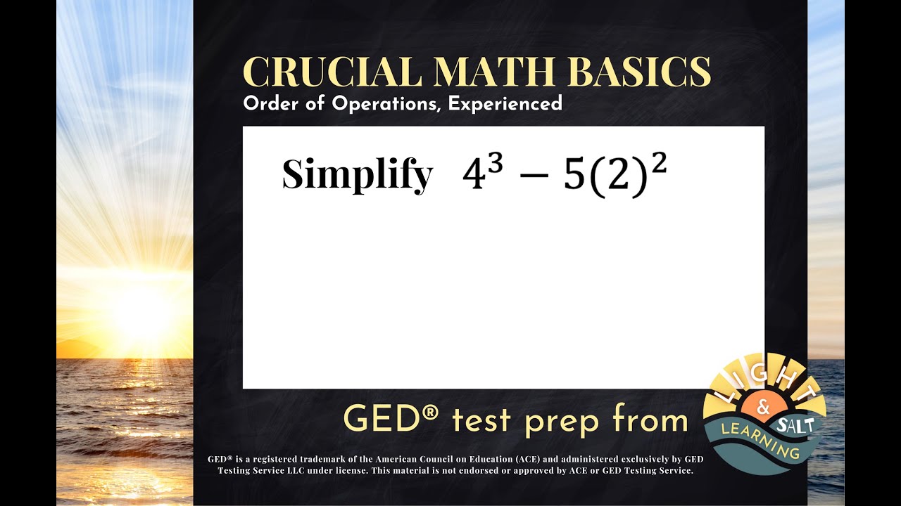 GED&reg; Math Prep: Simplifying Expressions with Exponents (0.5, Exp, #12)